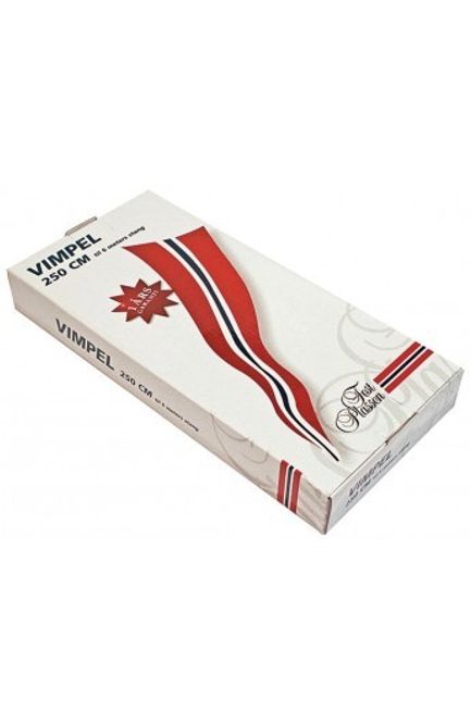 Hovedbilde Norsk vimpel 250x61cm 100% polyester