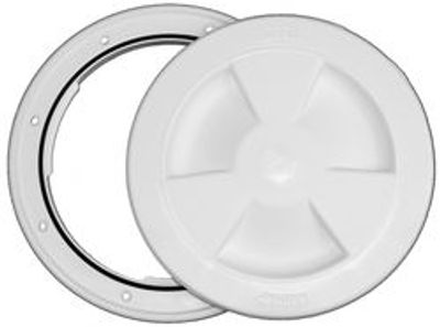 Dekksluke Hvit Ø130mm