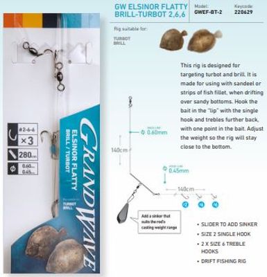 Daiwa Grandwave Elsinor Flatty Brill-Turbot 2,6,6